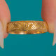 Victorian 18ct Gold Fern Evergreen Wedding Band c.1882