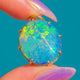 Impressive Antique 18ct Gold Black Opal Pendant, 7.65ct Australian Black Opal