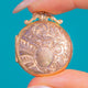 9ct Gold Engraved Ivy Leaf Round Locket