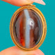 Victorian Gold Gilt Banded Agate Charm