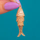 1970's 9ct Gold Articulated Fish Pendant