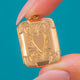Antique 9ct Gold Heart Engraved Rectangular Locket
