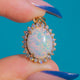 14ct Gold Opal Diamond Cluster Pendant