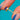 Lapis Lazuli stud, side and reverse showing stamped post