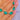Paste necklace held for scale, showing the setting profiles