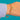 Two-tone Gold gate bracelet, overall worn view for scale