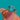 Angled view of the blue Zircon and Gold claws