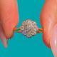 Antique 9ct Gold Diamond Cluster Engagement Ring - 0.50ct, Diamond cluster front