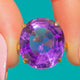 9ct Gold 20.00ct Amethyst Solitaire Cocktail Ring