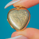 9ct Gold Half Engraved Puffy Heart Locket