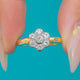 Classic 18ct Gold Diamond Flower Cluster Ring, 0.50ct