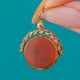 Edwardian 9ct Gold Bloodstone Carnelian Fob