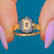 Victorian 18ct Gold "D" Initial Onyx Mourning Ring