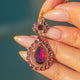 Georgian 18ct Gold Queen Anne Flat-Cut Garnet Pendant, c.1780