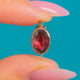 Georgian 9ct Gold Flat Cut Garnet Clasp, front of oval Garnet clasp