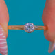 Art Deco 18ct Gold & Platinum Old European-Cut Diamond Solitaire Engagement Ring