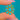 Victorian Turquoise Flower Cluster Pendant in 9ct Gold, front Turquoise flower on blue background