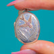 Cute Silver Engraved Bird Locket with 9ct Rose Gold Detailing