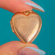 SOLID 9ct Gold Heart Locket, Chester Assay 1909