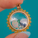 Antique 9ct Gold Pearl Border Shaker Locket, Loose Opal, Emerald, Garnet, Aquamarine
