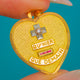 Augis Qu'Hier Que Demain Heart Pendant in 18ct Gold with Rubies