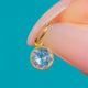 Dainty Antique 15ct Gold Aquamarine Charm