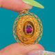 18ct Gold Etruscan Revival Garnet Pendant, c.1870