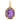 Antique 18ct Gold Amethyst Diamond Charm, 1.70ct