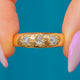 Antique 18ct Gold Diamond Three Stone Gypsy Ring