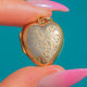 Antique 9ct Gold Engraved Puffy Heart Locket