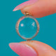 Antique Pools of Light Rock Crystal Orb Charm Era