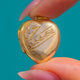 9ct Gold Engraved Heart Locket