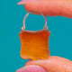 Engraved Victorian Sterling Silver Agate Shield Padlock Pendant