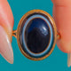 Victorian 9ct Gold Banded Agate Ring