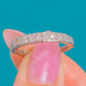1920's Art Deco 18ct White Gold Diamond Half Eternity Ring