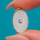 Art Deco 18ct Gold Mother-of-Pearl Oval Charm