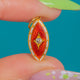 Antique 15ct Gold Red & White Enamel Diamond Charm