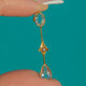 Antique Edwardian 9ct Gold Aquamarine Pearl Drop Pendant
