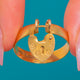 Antique 9ct Gold Heart Padlock Ring c.1893