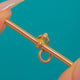 Bright 9ct Yellow Gold T-bar Pendant