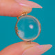 Antique Floral Pools of Light Charm, Silver & 9ct Gold
