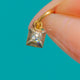 18ct Gold Antique Old Mine Cut Diamond Charm