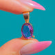 Dainty 9ct Gold Amethyst Charm